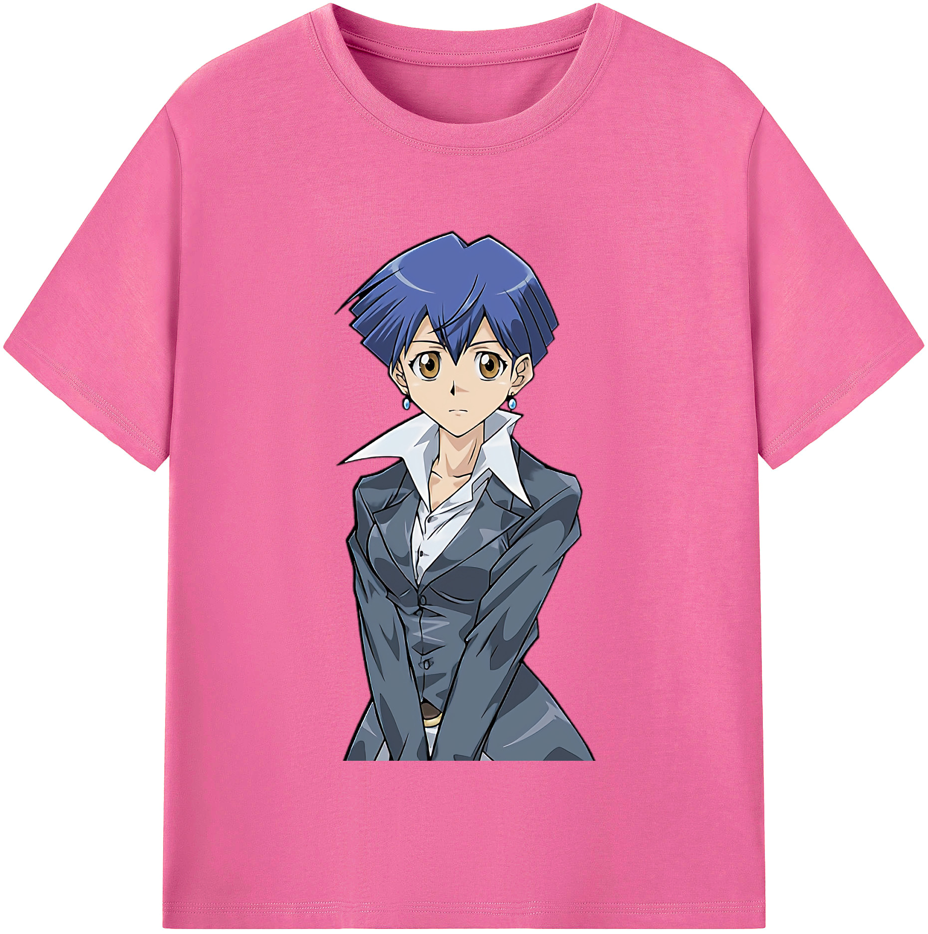 （画像用） 遊☆戯☆王 Yu-Gi-Oh! レディースカジュアルプリントTシャツ（綿100％）